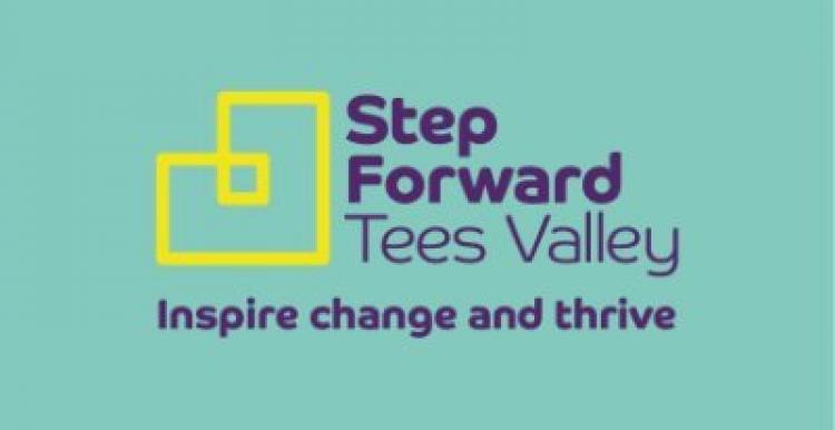 Graphic of Step Forward Tees Valley logo