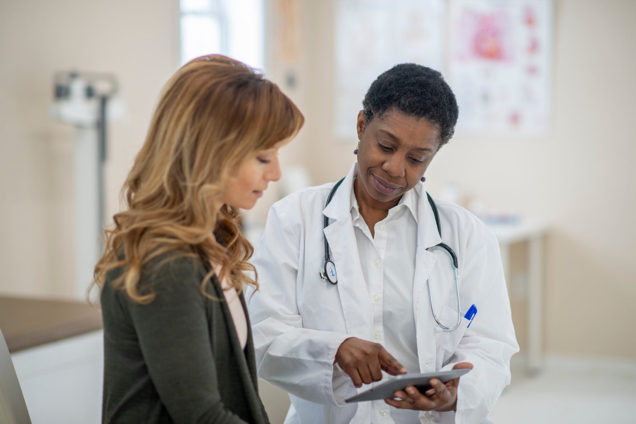 Image of woman with a doctor