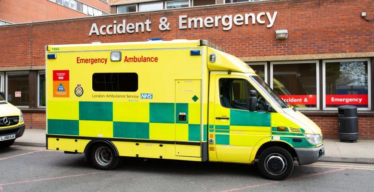 Image of ambulance at A & E