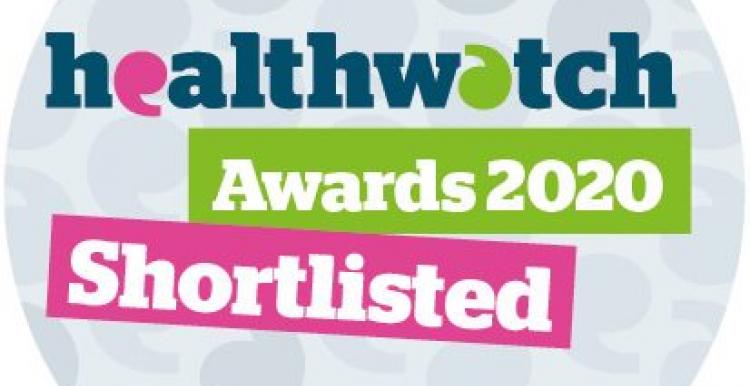 Graphic of Healthwatch award shortlist