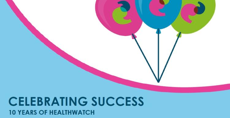 Imange of Healthwatch 10 Year Event graphic