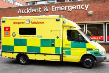 Image of ambulance at A & E