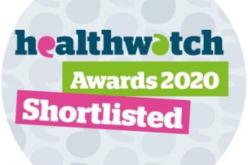 Graphic of Healthwatch award shortlist