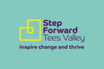 Graphic of Step Forward Tees Valley logo
