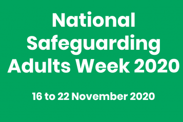 Graphic of National Safeguarding Adults Week 2020