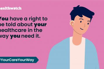 Graphic of Your care, your way campaign