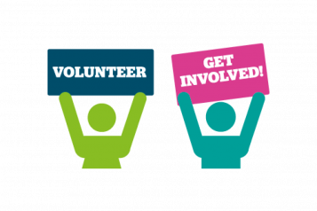 Graphic of volunteering