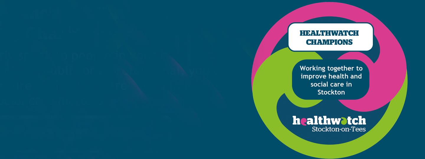 Graphic of Healthwatch Champions logo