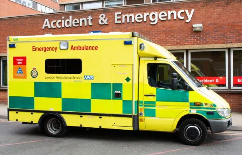 Image of ambulance at A & E
