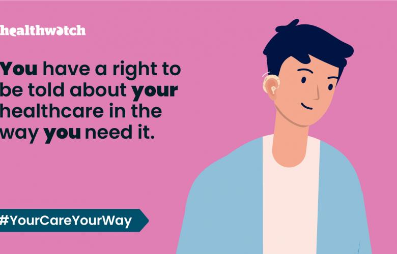 Graphic of Your care, your way campaign