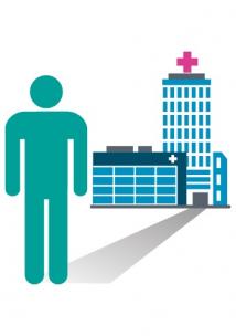 Graphic of hospital